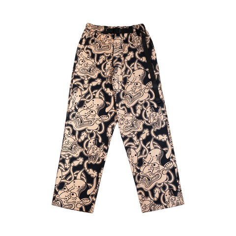 Guy Le Tattooer Hannya Belted Trousers