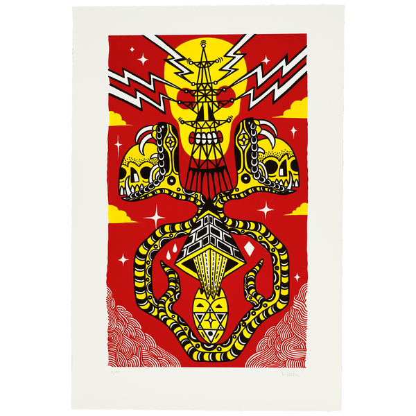 Two Lithograph Print Set