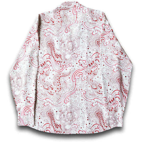 Good Luck Long Sleeve Shirt (red/off-white)